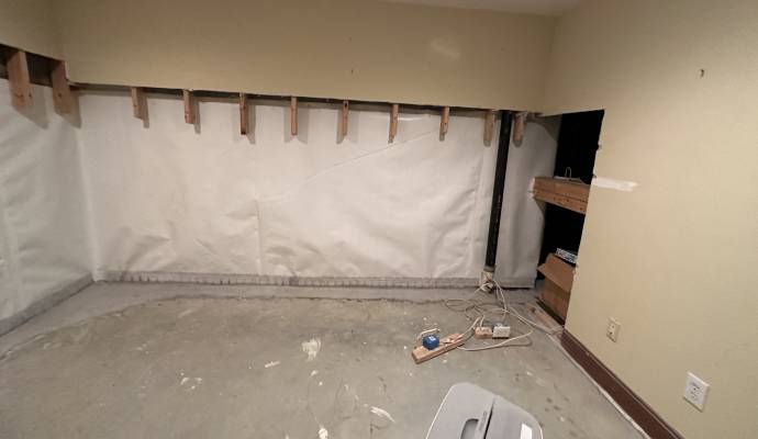 Basement waterproofing system