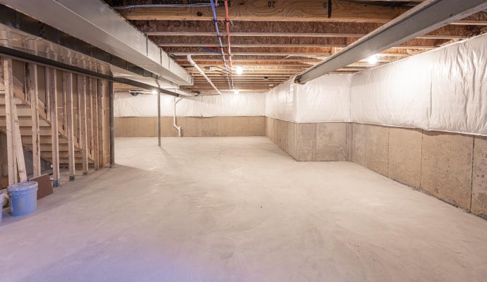 A clean basement