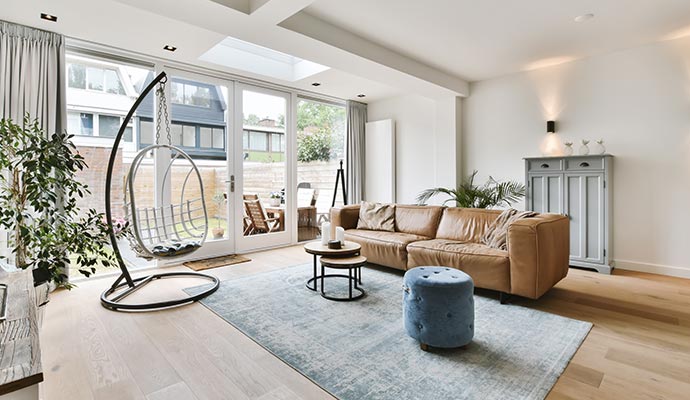 Clean living room