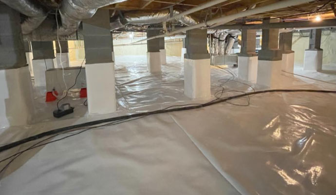 a clean and encapsulated crawl space