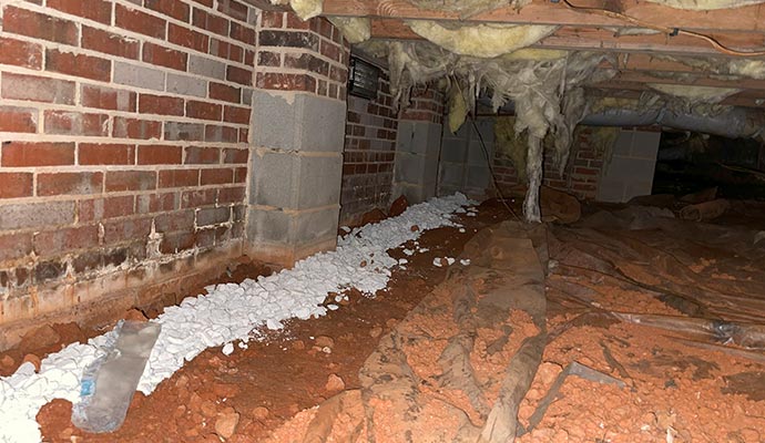 Crawl space foundation repair service