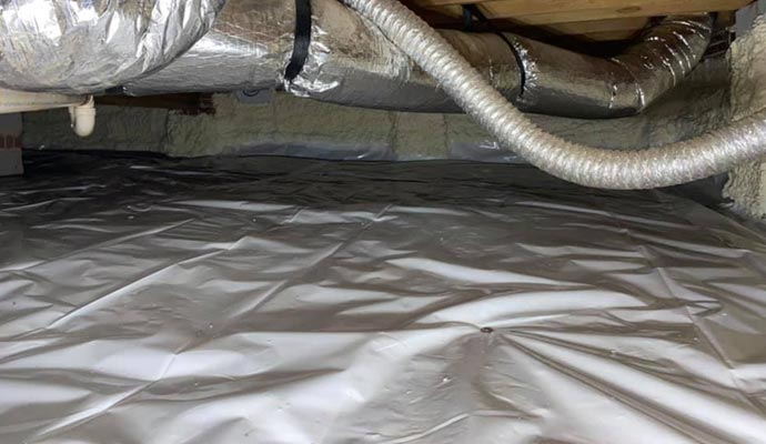 crawl space sagging floor