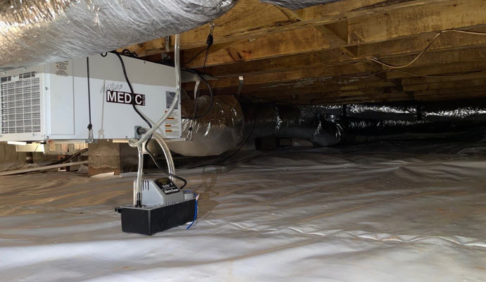 an encapsulated crawl space