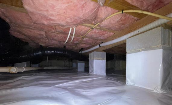 clean crawl space after insulation