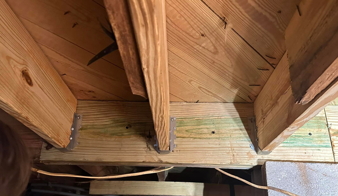 Repaired joist