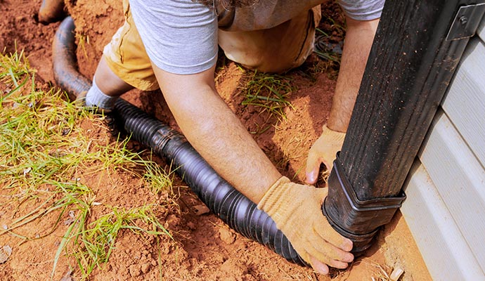 Downspout Extension Installation in Charlotte & Lake Norman