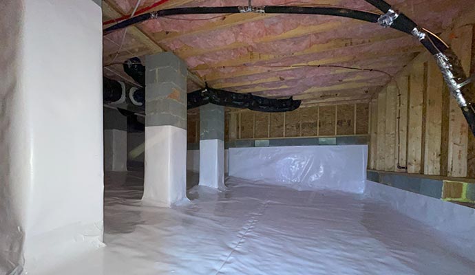 Encapsulated crawlspace Encapsulated crawlspace