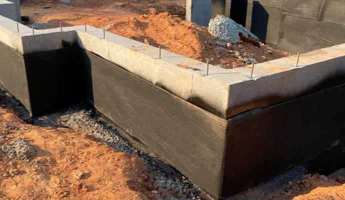 New Construction Foundation Waterproofing