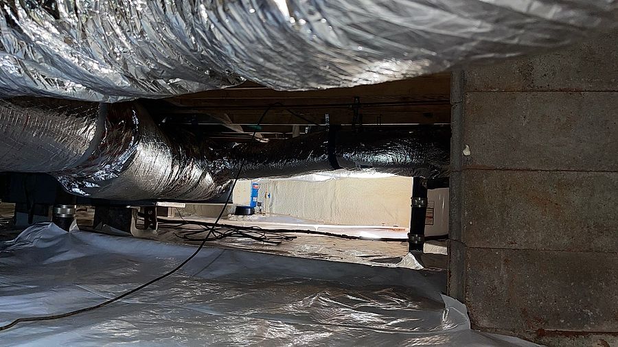 Dehumidifier Installation and Joist Repair