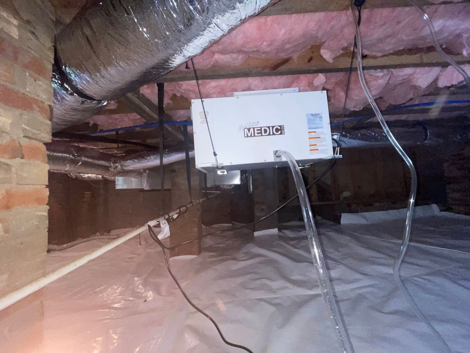 Exterior French Drain and Dehumidifier Installation 6