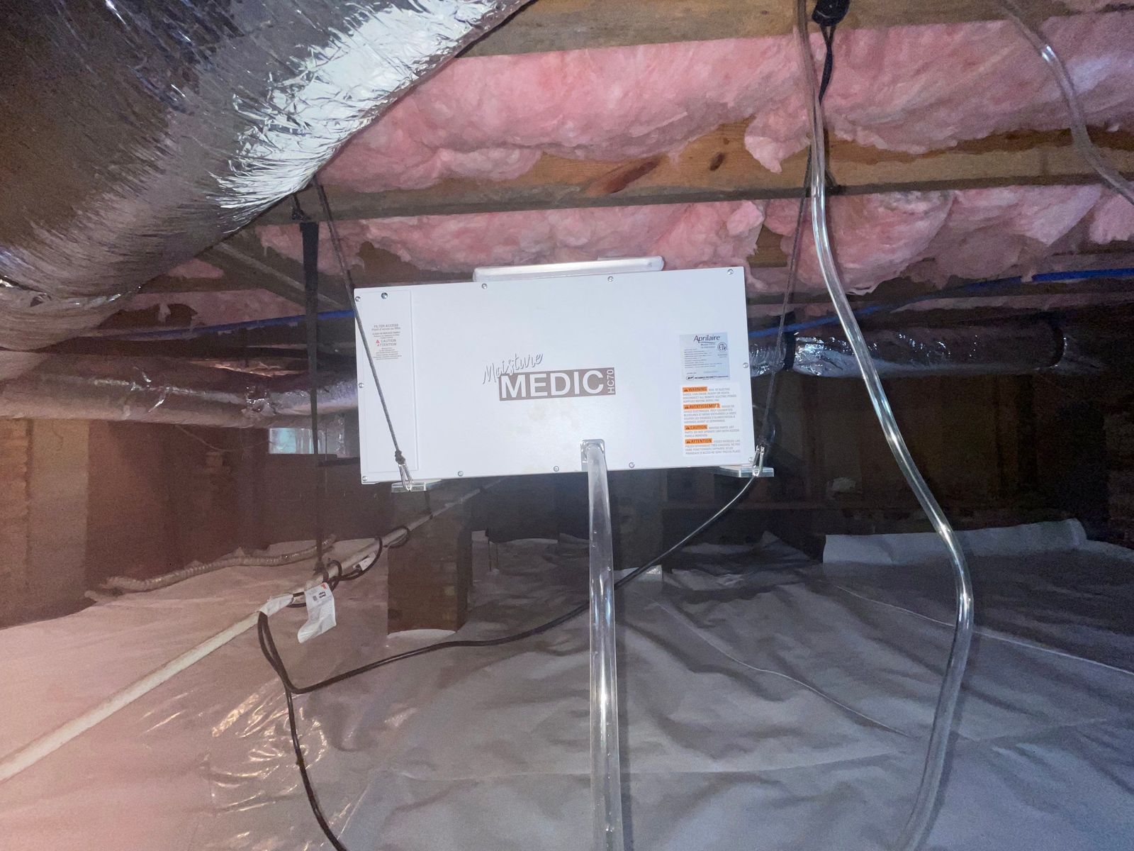 Exterior French Drain and Dehumidifier Installation 7