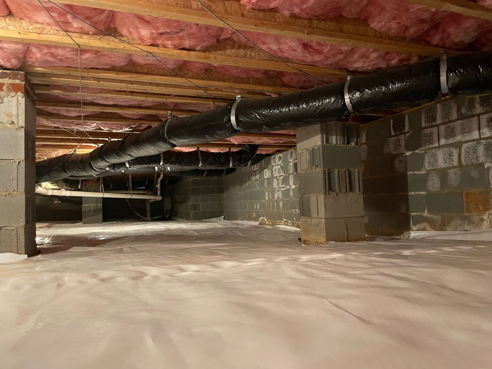 Dehumidifier Installation and Joist Repair