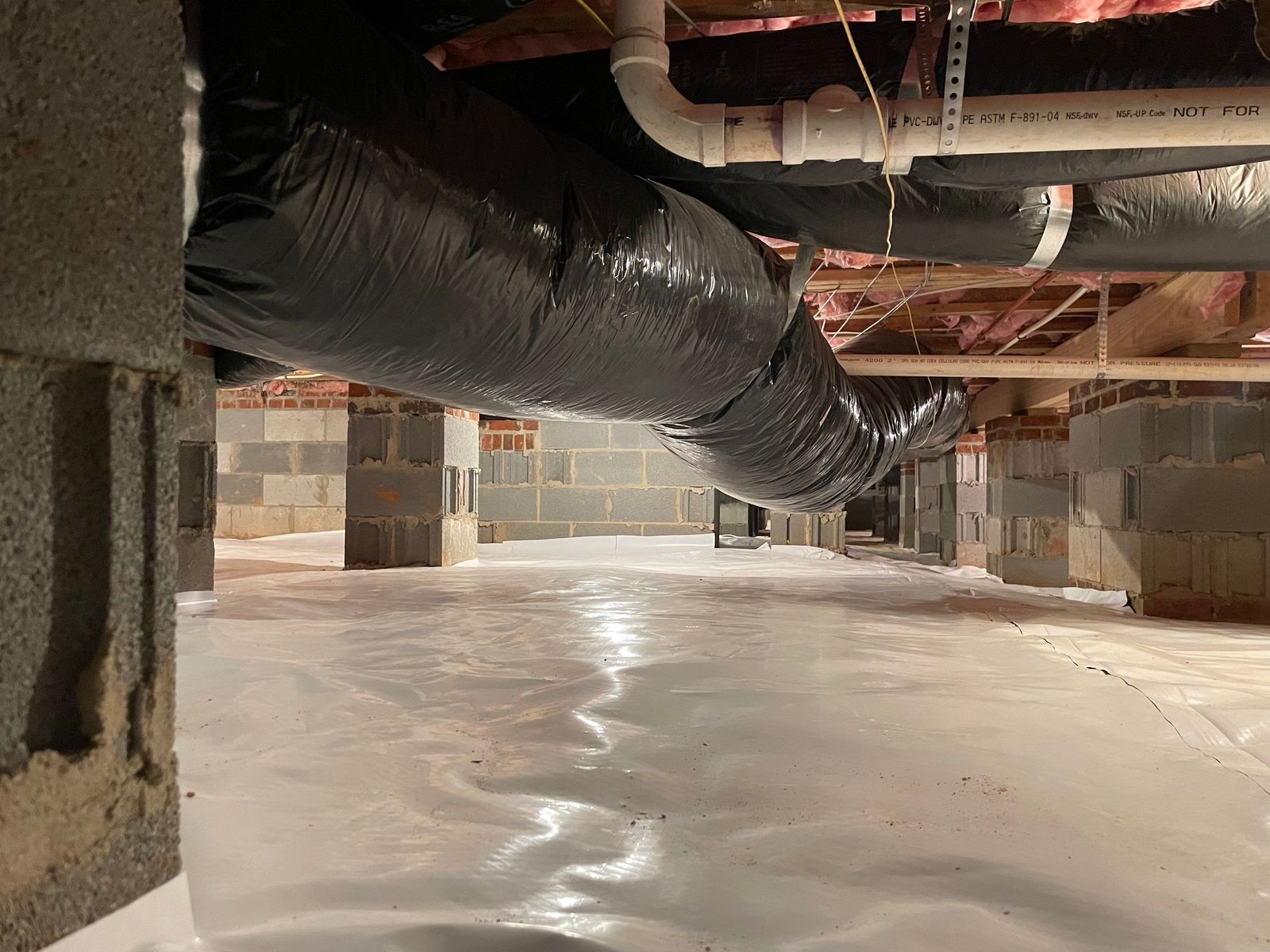 Dehumidifier Installation and Joist Repair
