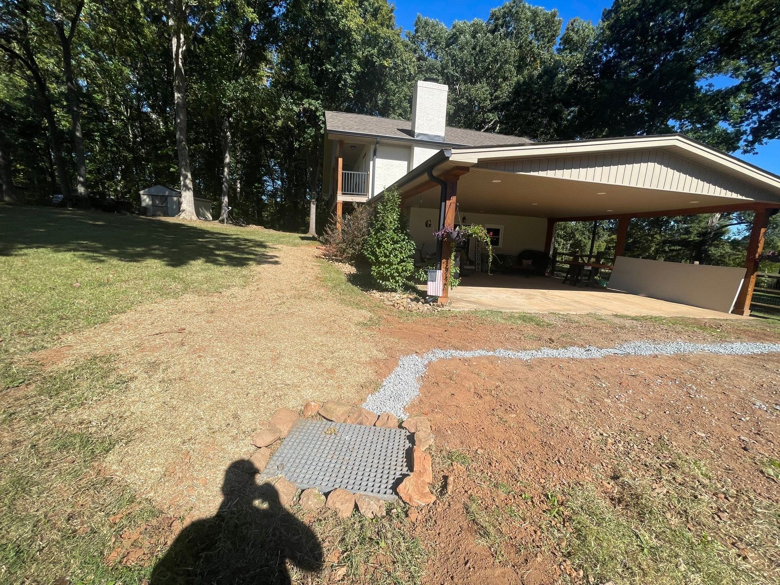 Exterior French Drain and Dehumidifier Installation 1