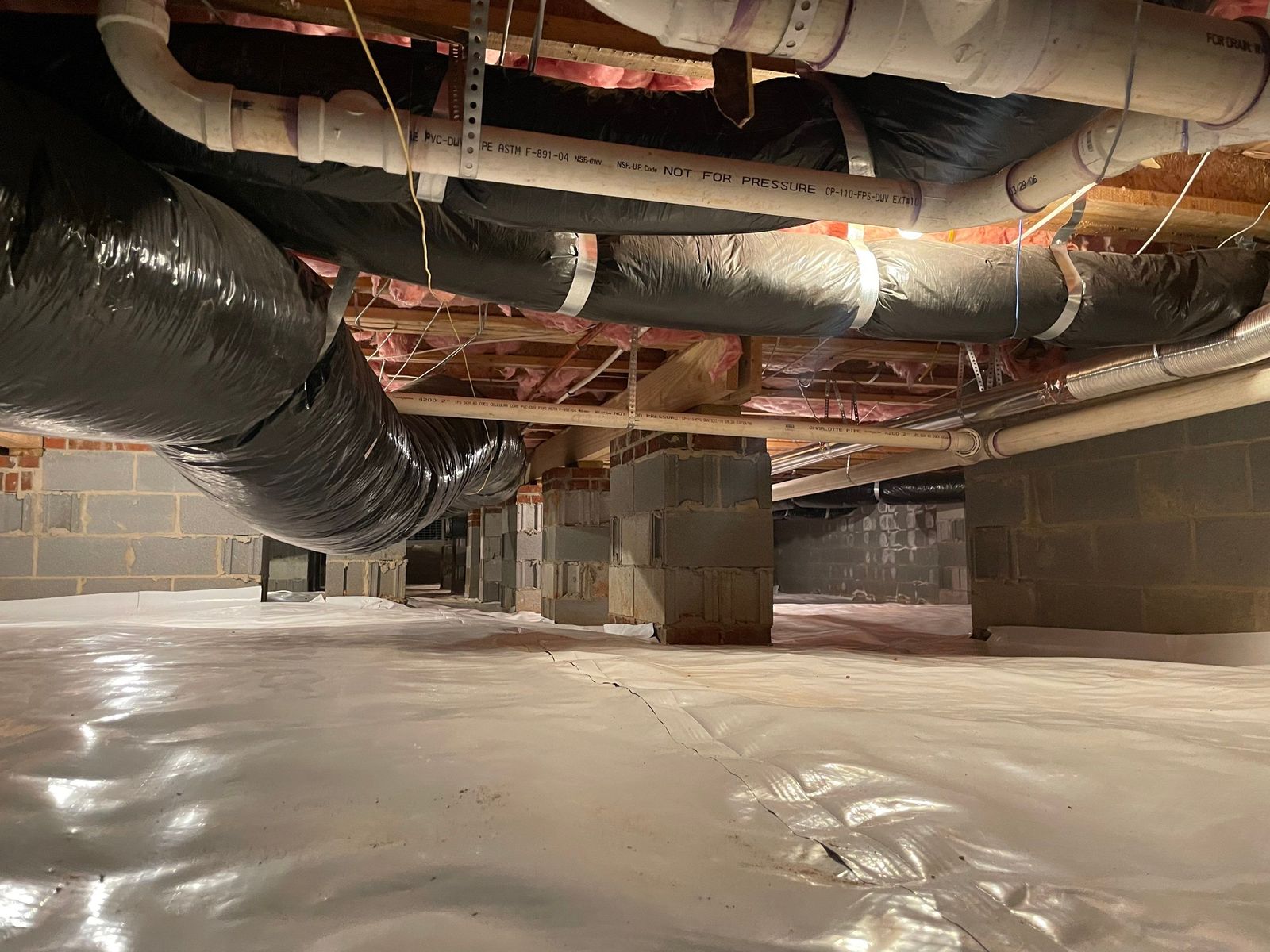 Dehumidifier Installation and Joist Repair