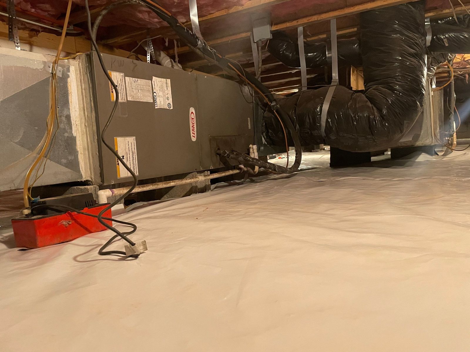 Dehumidifier Installation and Joist Repair