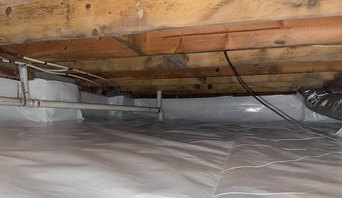 Repaired crawl space Repaired crawl space