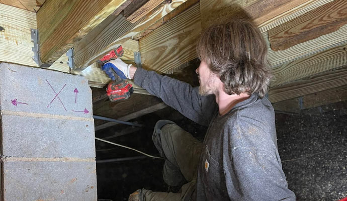 Crawl space repairing