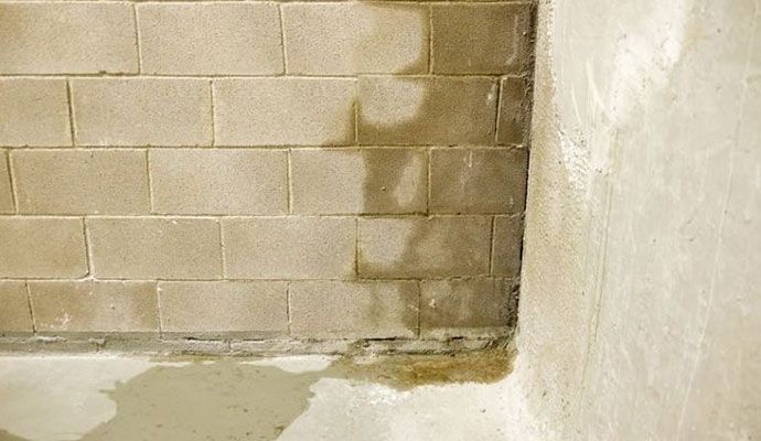 Leaky basement wall