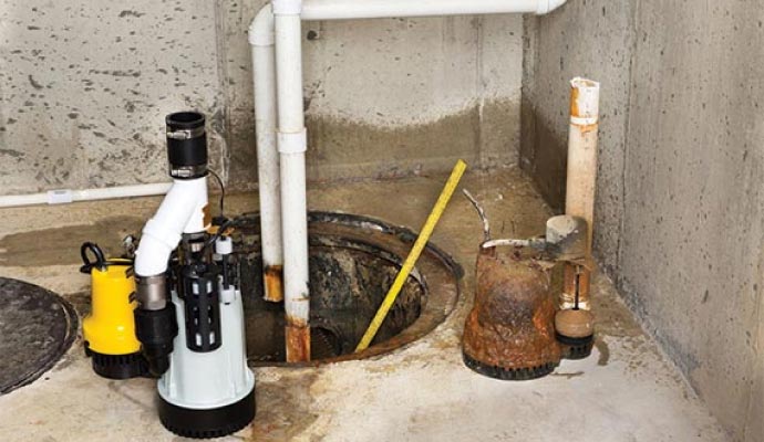 Sump pit repair