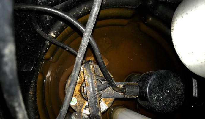 Sump pump closeup